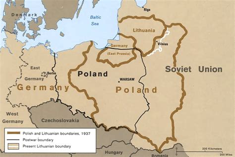 map of poland pre 1939